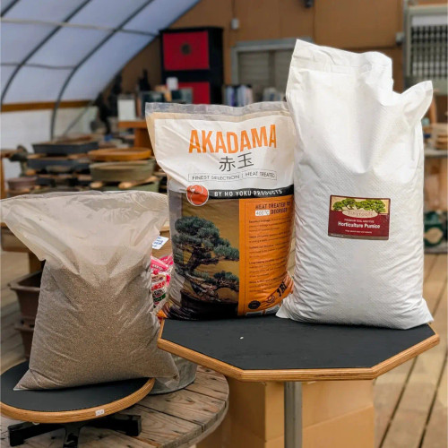Premium Bonsai Soil Additives – Pumice, Red Lava, Black Lava & Akadama (18L Bags)