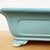 10-Inch Light Blue Glazed Rectangle Yixing Ceramic Bonsai Pot (No. 2507a)