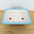 10-Inch Light Blue Glazed Rectangle Yixing Ceramic Bonsai Pot (No. 2507a)