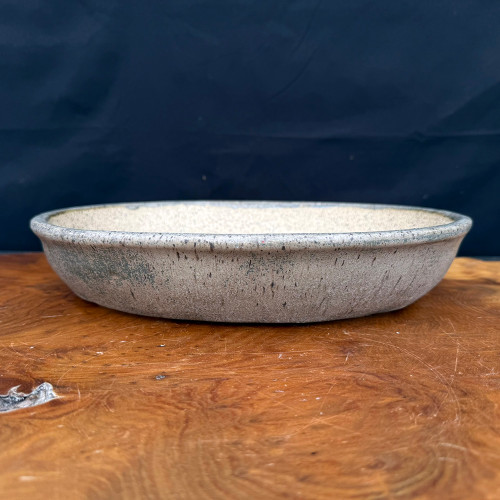 Wide Shallow Oval in Ash Grey by Andy Arnault – No. AA-636