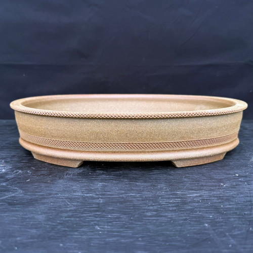 14” Rustic Oval Handmade Jack Hoover Pot No. 664