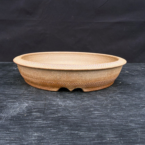 8.75” Shohin Natural Clay Oval Handmade Jack Hoover Pot No. 657