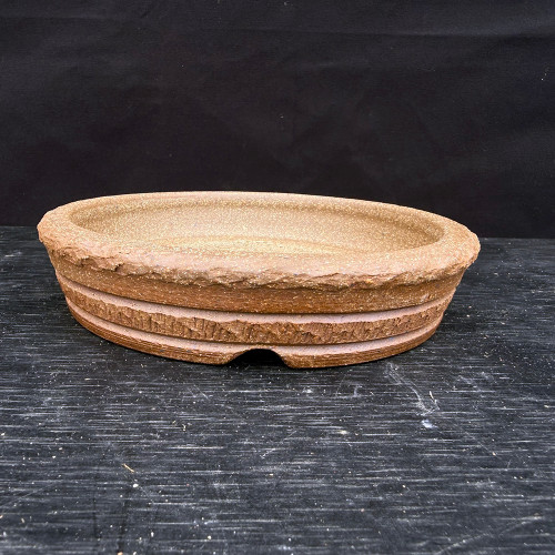 7” Shohin Oval with Rough-Edge Rim – Jack Hoover Pot No. 655