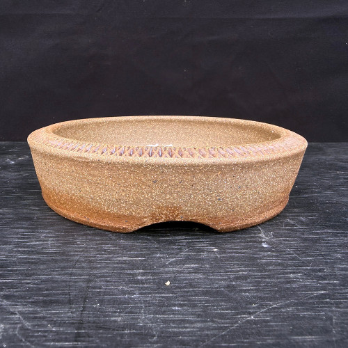 6.75” Round Dish with Chiseled Rim Pattern – Jack Hoover Pot No. 660