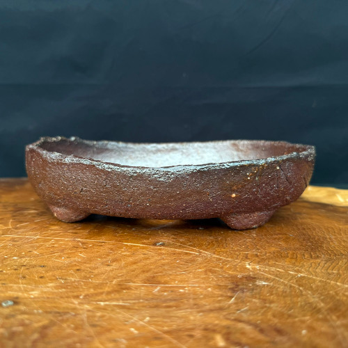 9” Oval Wood-Fired Handmade Bruce Lenore Pot No. 136