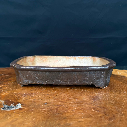 10.75” Rectangle Wood-Fired Handmade Bruce Lenore Pot No. 163