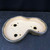 10" John Fazzino Handmade Bonsai Pot – Kidney Shape with Bark Texture No. JF-022