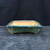 9" John Fazzino Handmade Bonsai Pot – Square with Forest Green Glaze No. JF-027