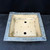 10" John Fazzino Handmade Bonsai Pot – Wide Square with Blue-Gray Wash No. JF-029