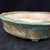 7" John Fazzino Handmade Bonsai Pot – Oval with Pale Aqua Glaze & Carved Texture No. JF-030