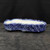 10" John Fazzino Handmade Bonsai Pot – Textured Abstract Oval in Deep Cobalt No. JF-032