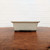 Cream Glazed Rectangle Bonsai Pot