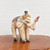 Painted Elephants Made From Albasia Wood