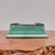 Oribe Glazed Rectangle Bonsai Pot in Light Green