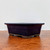 Namako Glazed Rectangle Bonsai Pot (blue)