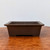 Udei (brown) Unglazed Rectangle Bonsai Pot