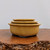 Yellow Glazed Japanese Bonsai Pot