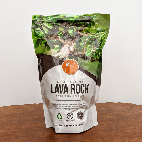 Ho Yoku Black Lava Rock (Scoria) – Bonsai Soil Aggregate for Drainage & Structure