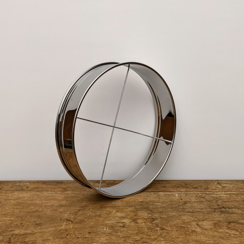 4-Piece Soil Sieve Set - Stainless Steel Frame - Three Interchangeable Sieves With Varying Mesh Sizes