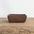 4-6" Udei (brown) Unglazed Bonsai Pot