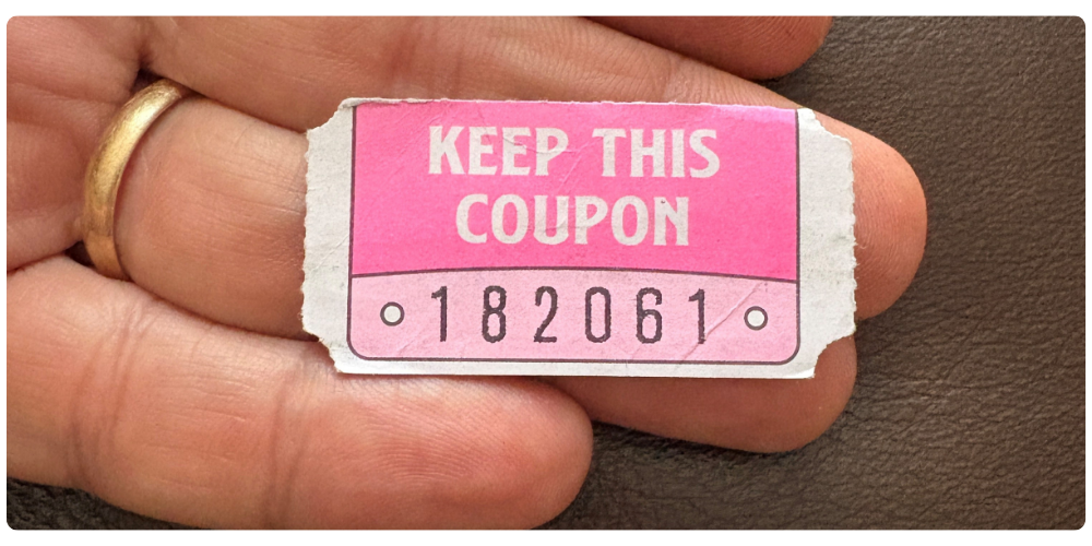 NEBG Bonsai Giveaway Winning Ticket