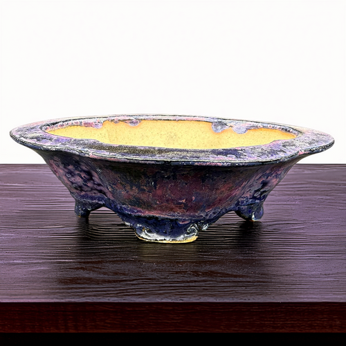 Roy Minarai Mokko – Midnight Plum & Indigo Glaze (6⅜″) – One-of-One Collector Pot